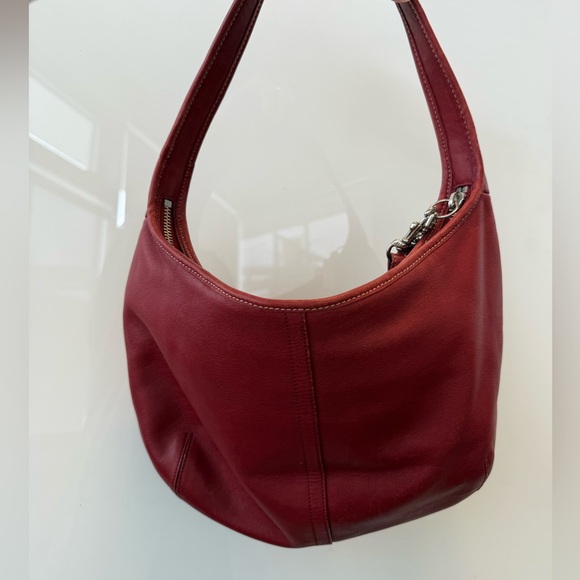 Coach vintage small red Leather Ergo Hobo Bag - Picture 3 of 16